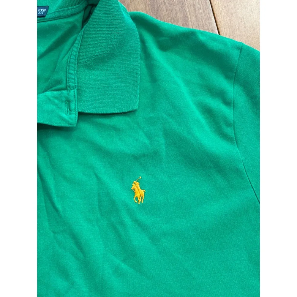 Polo Ralph Lauren Polo Shirt Mens Green Short Sleeve Big 2XB